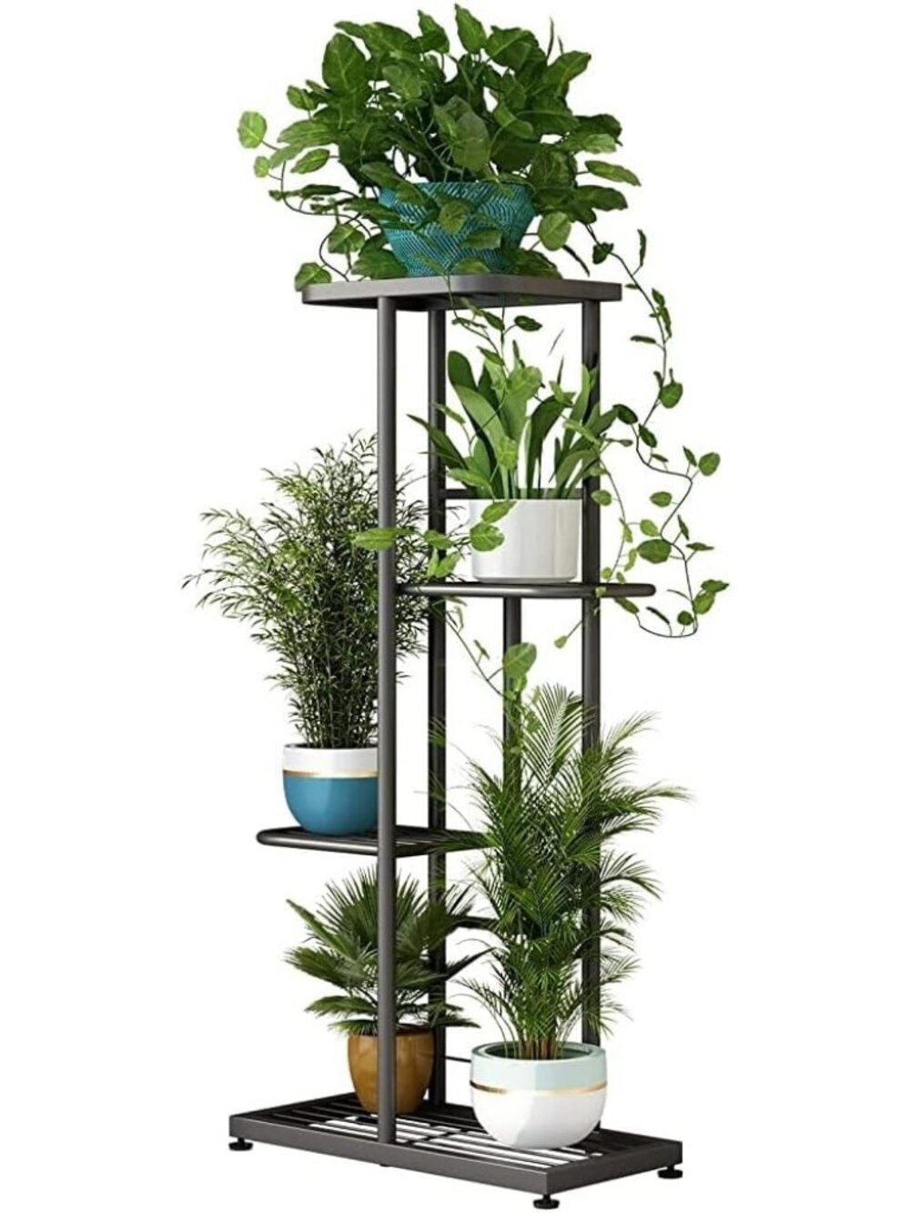 New 4 Tier Plant Stand Indoor Outdoor Metal Flower Pot Display Shelf